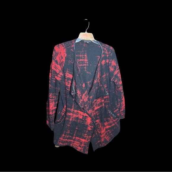 INC International Concepts Jackets & Blazers - INC brand, black and‎ red knit, rap style blazer.